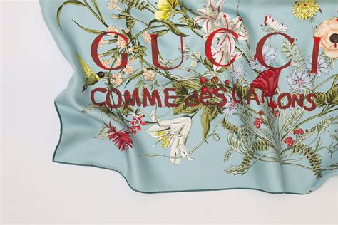 Gucci COMME des GARCONS Silk Scarves .